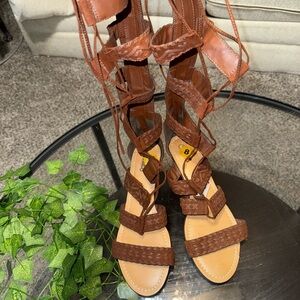 Brown Gladiator Sandals